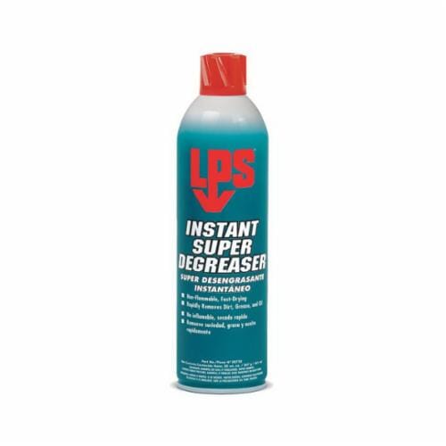 LPS® 00720 Heavy Duty Non-Chlorinated Instant Super Degreaser, 20 oz Aerosol Can, Liquid, Clear, Strong
